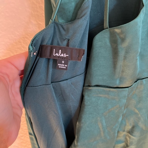 Make it Elegant Emerald Green Satin Strappy Maxi Dres - Picture 8 of 12